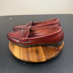 Cole Haan Pinch Penny Loafers Mens Size 11 B Dark Burgundy Leather Shoes